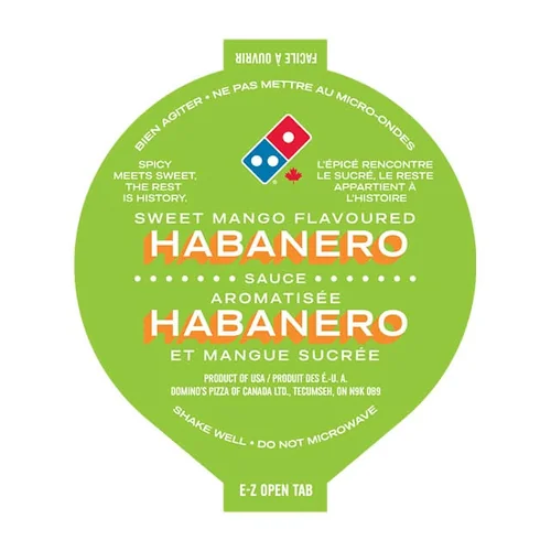 Sweet Mango Habanero Dip Cup at Domino's Pizza