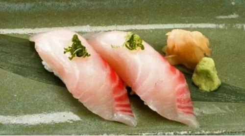 Tai (Red Snapper)  (2 Pcs) at Yo! Sushi Mississauga